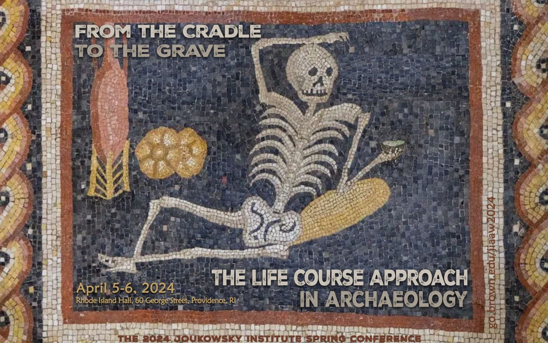 Poster of "cheerful skeleton" mosaic