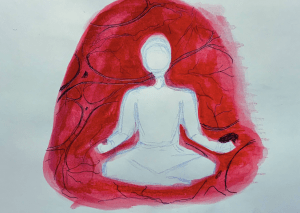 image of someone meditating
